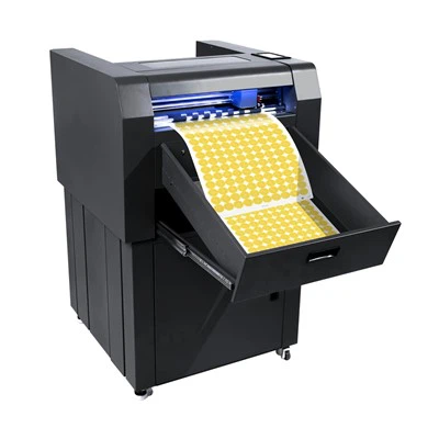Purcell ZD500 Cortador de etiqueta de doble cabeza máxima, alimentación automática y cámara HD